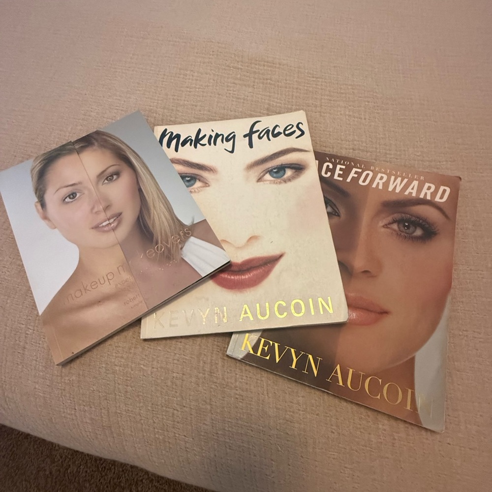 Kevyn Aucoin Makeup Book Trio - Gold and Cream Covers